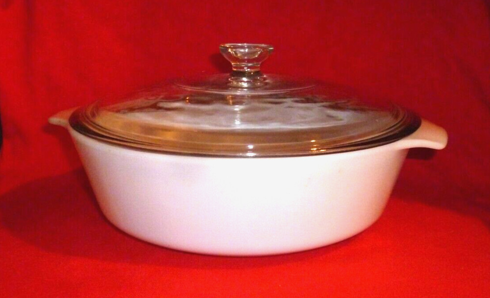 Vintage Blue Cornflower Pattern Microvable1 Quart Casserole Bowl Dish With Lid.