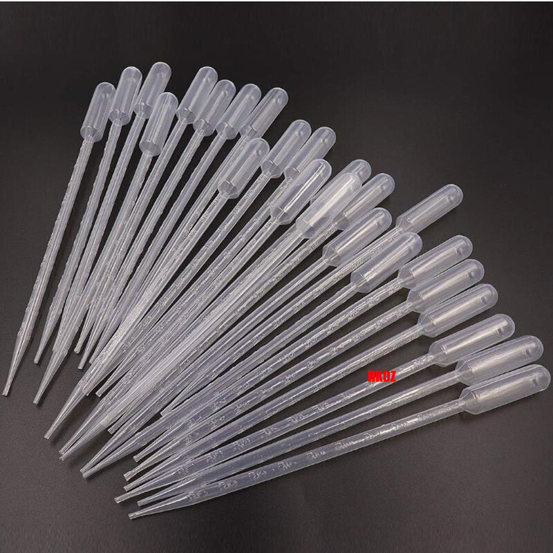 1ml/3ml/5ml Clear Plastic Pasteur Pipettes Dropper Liquid Transfer Lab Eye Straw