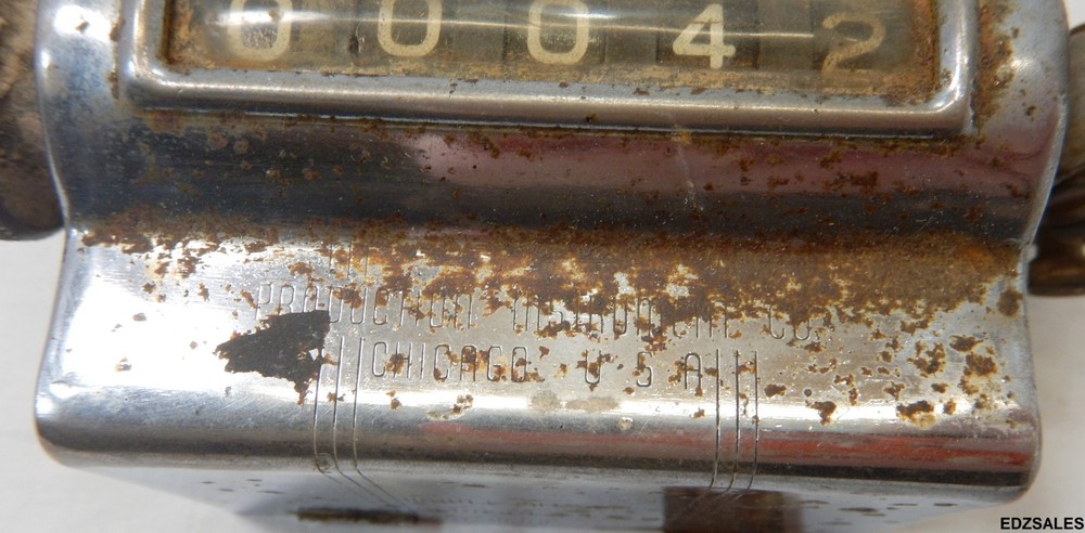 (2) 5 Digit Mechanical Counters - Veeder Root, Silver-King