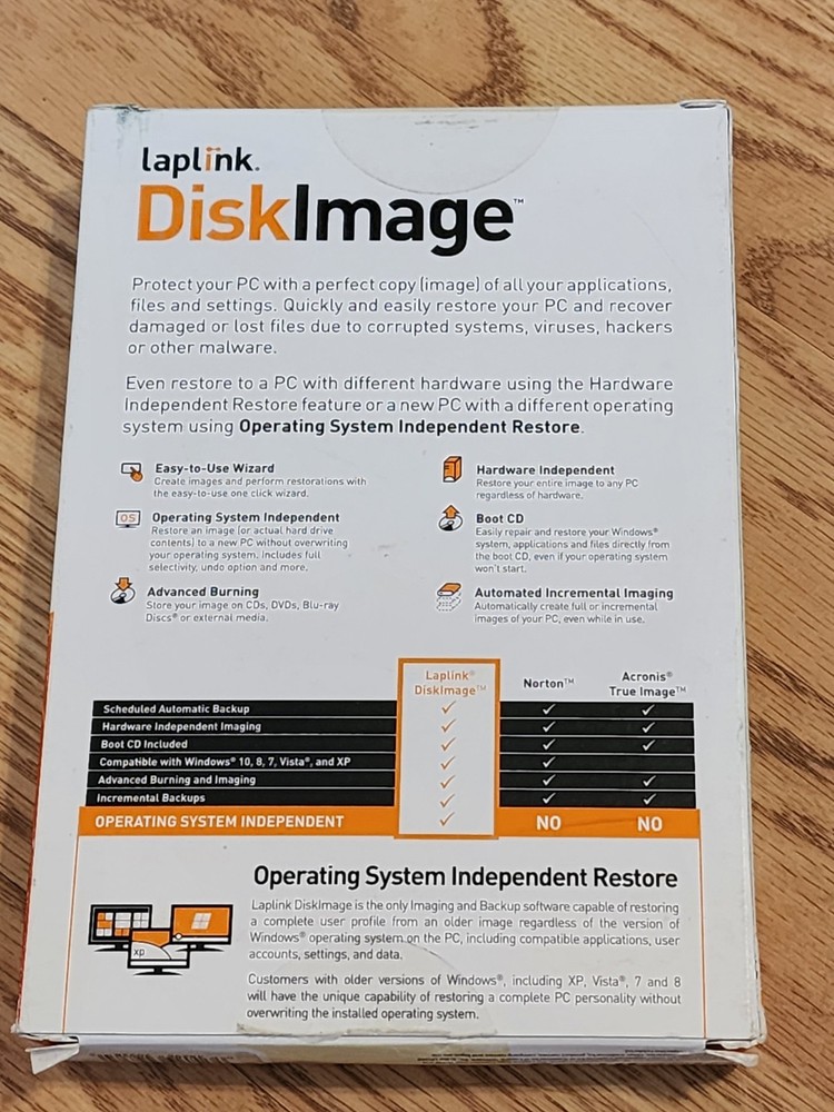 Laplink Diskimage with bonus PCmover new in box
