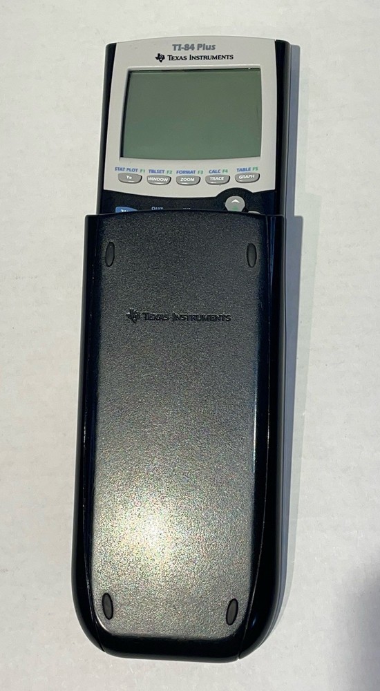 Texas Instruments TI-84 Plus Graphing Calculator w Cable TESTED WORKING