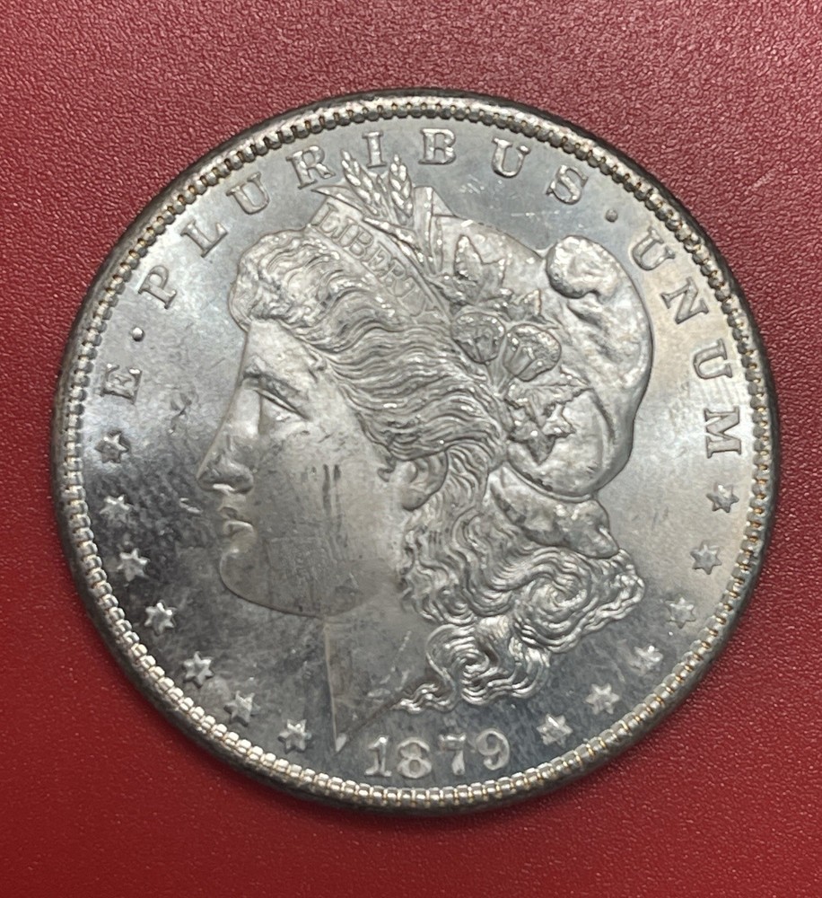 1879 S Morgan Silver Dollar, Gem Uncirculated, Appears Prooflike.