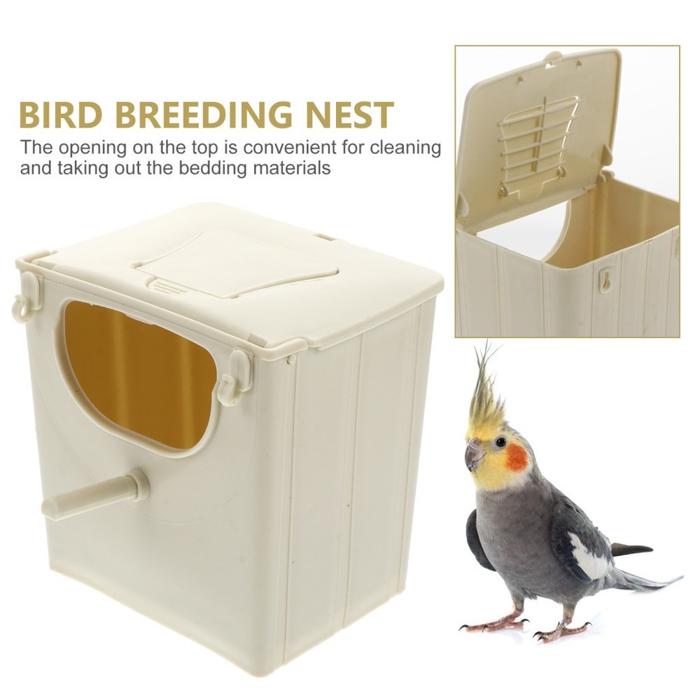 Parrot Nest Box Bird Breeding Parakeet Nesting Boxes for Parakeets