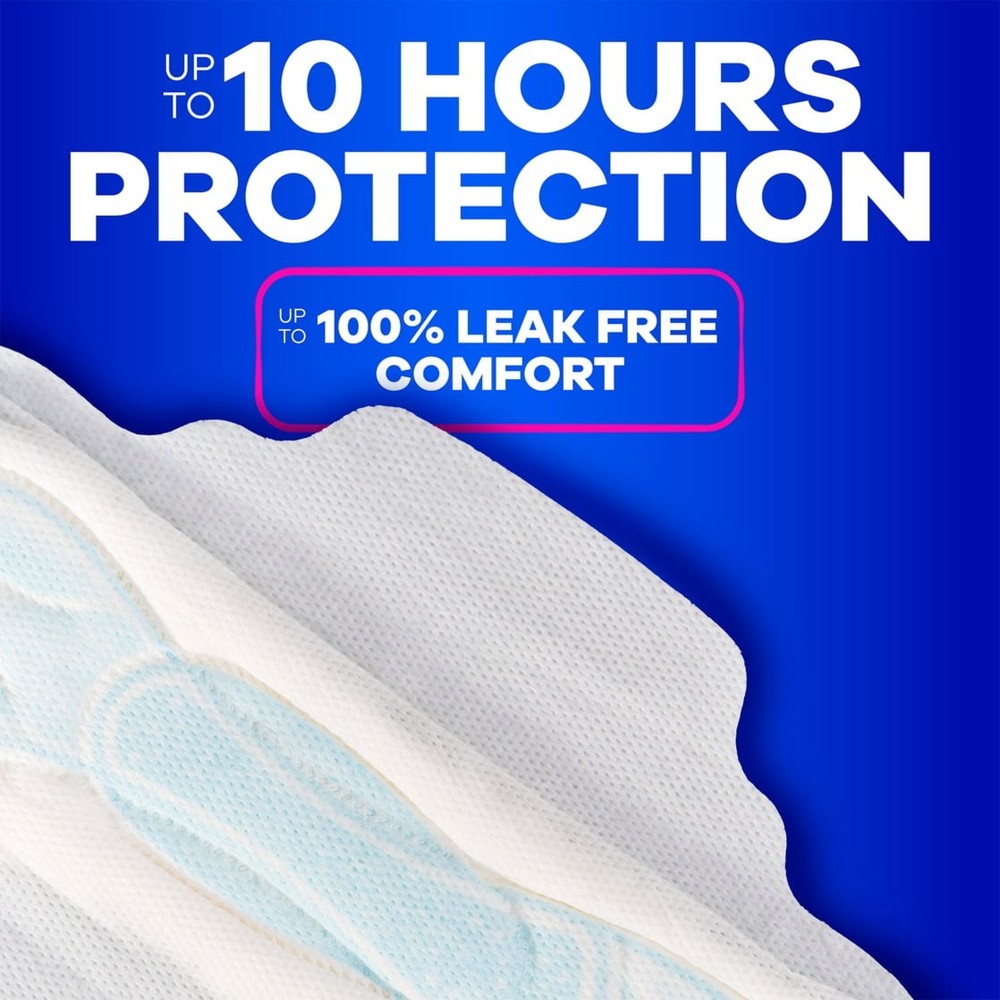 Extra Long Super Absorbency Maxi Pads with Wings Size 3 33 Count