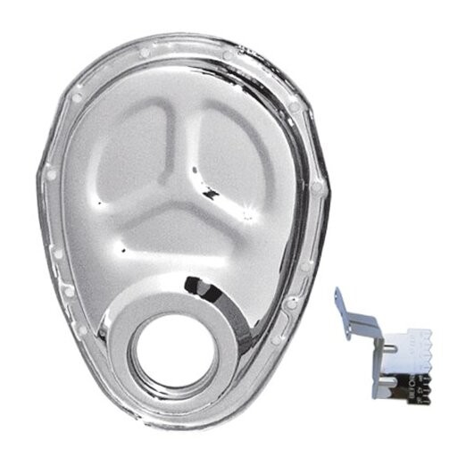 Performance  4934 Chrome Timing Chain Cover with Tab