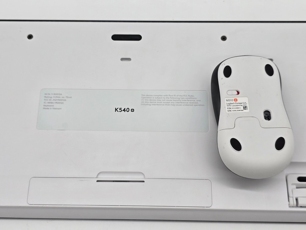 Logitech K540 Wireless Keyboard + M310 Mouse Combo USB 2.4GHz Black Gray