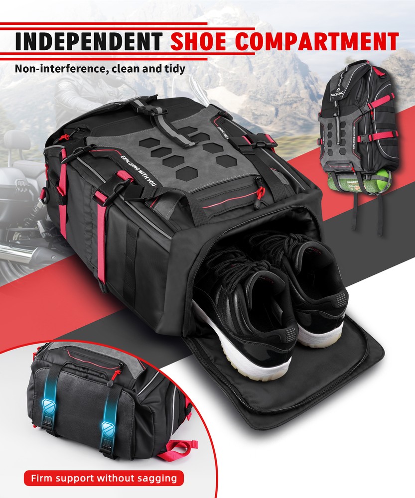 Universal Riding Motorcycle Backpack Waterproof Helmet Backpack Large For Men