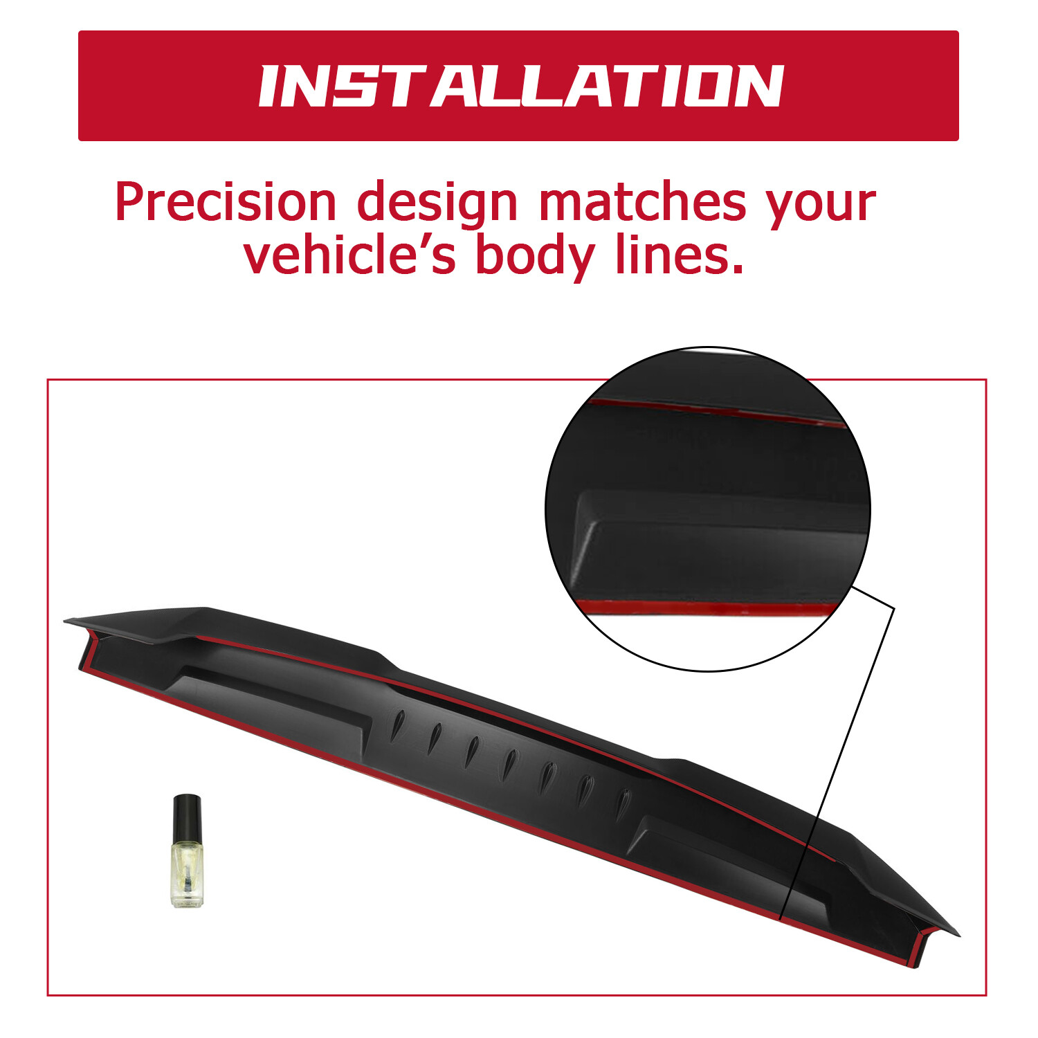 HECASA For 2009-2021 Dodge Ram 1500 2500 3500 Truck Tailgate Spoiler Cover