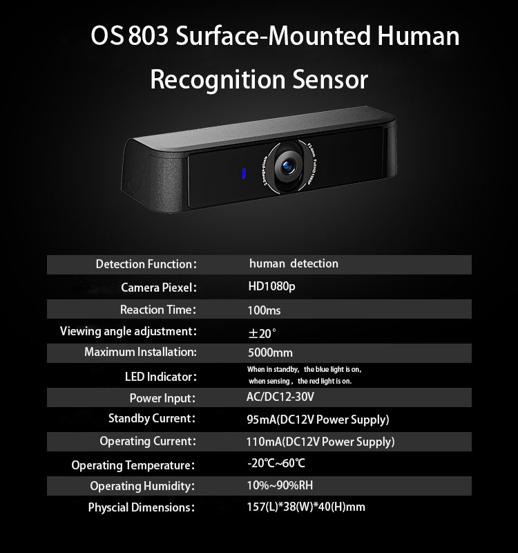 Automatic Electric Swing Door Opener with Surface-Mounted Human Detection Sensor