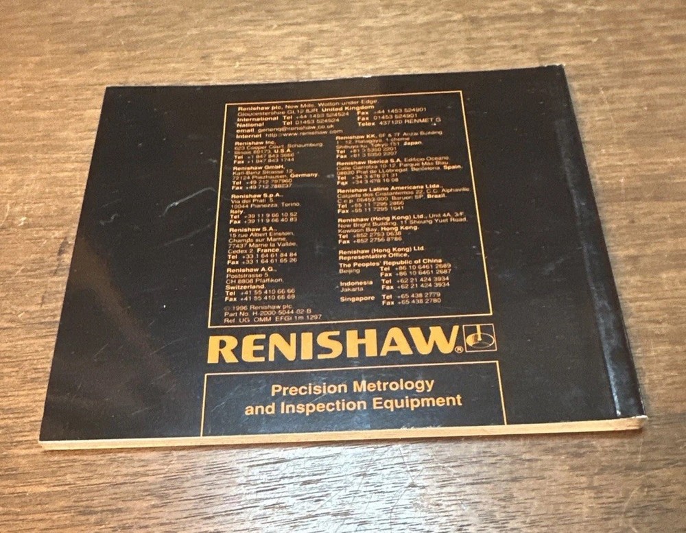RENISHAW OPTICAL MODULE MACHINE (OMM) USERS GUIDE H-2000-5044-02-B