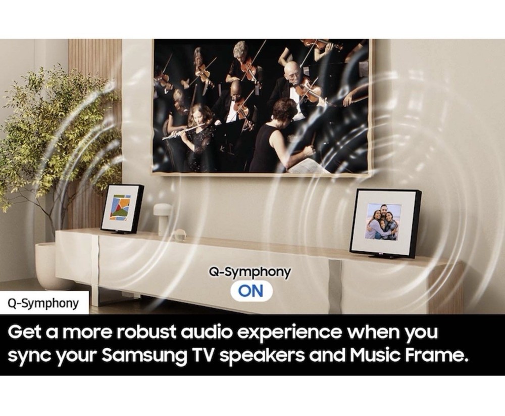 Samsung Music Frame Wireless Smart Speaker with Bluetooth Black New