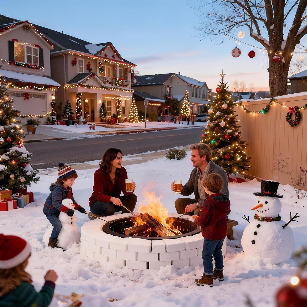 Smokeless Fire Pit Ring Insert - 36 Inch Outdoor Fire Pit Liner with Airflow ...