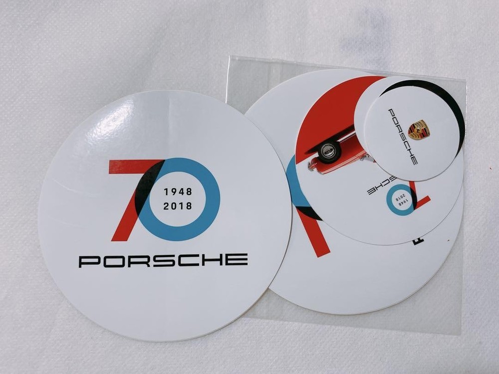 Porsche passport case black red