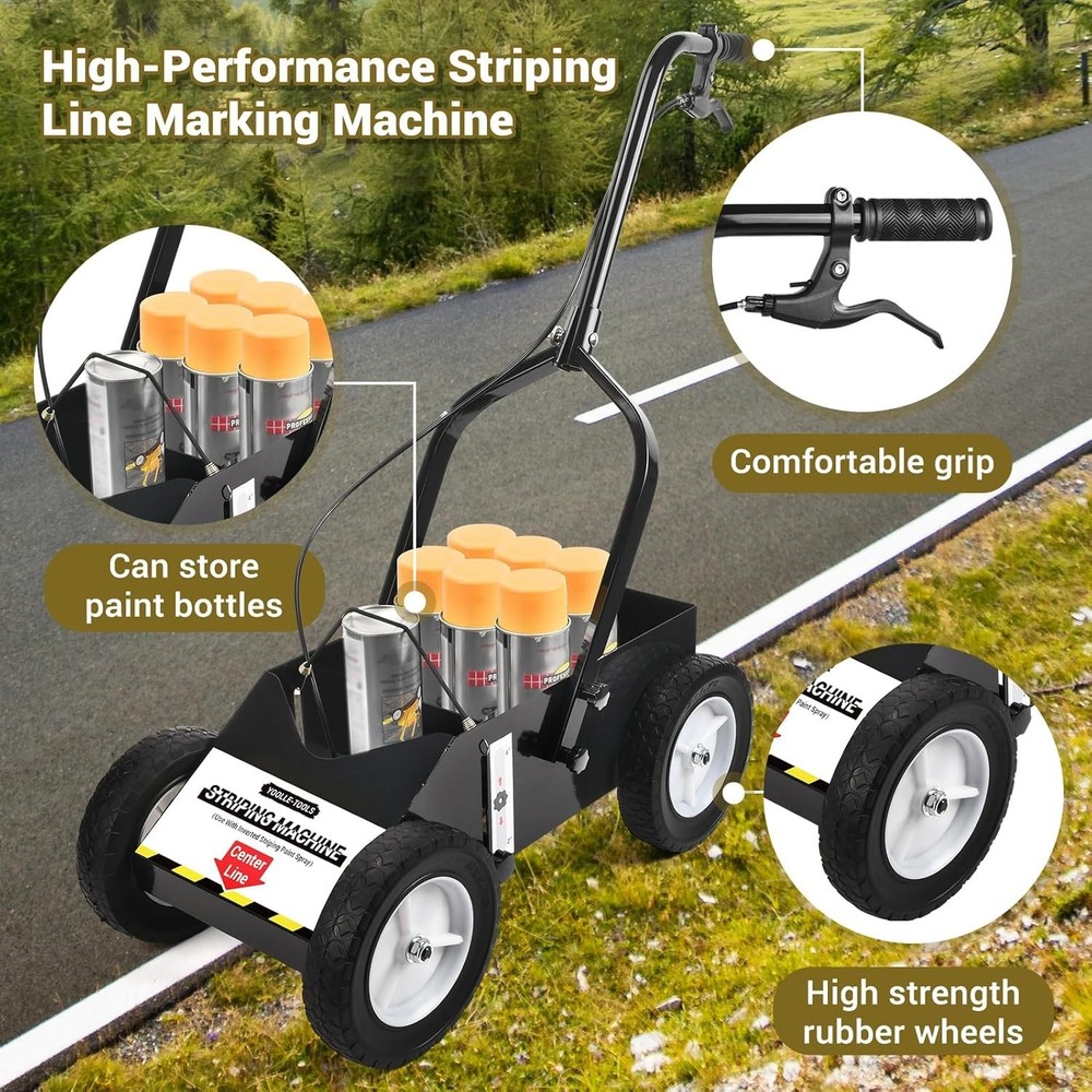 Portable Line Marking Machine for Courts and Fields with Adjustable Stripe Width