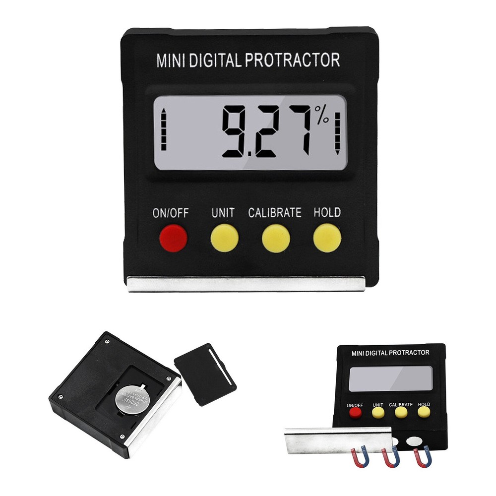 Digital LCD Protractor Gauge Level Box Angle Finder Inclinometer Magnet Meterhxz