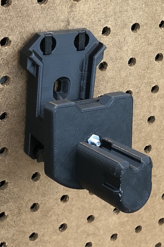 10-degree Tool Holder for Ryobi 18v One+ Tools for Wall, Pegboard, or Ryobi Link