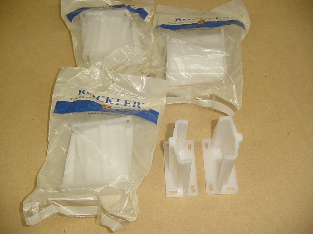 Rockler Brand Rear Socket Draw Slide Mounting Brackets - 4 pair