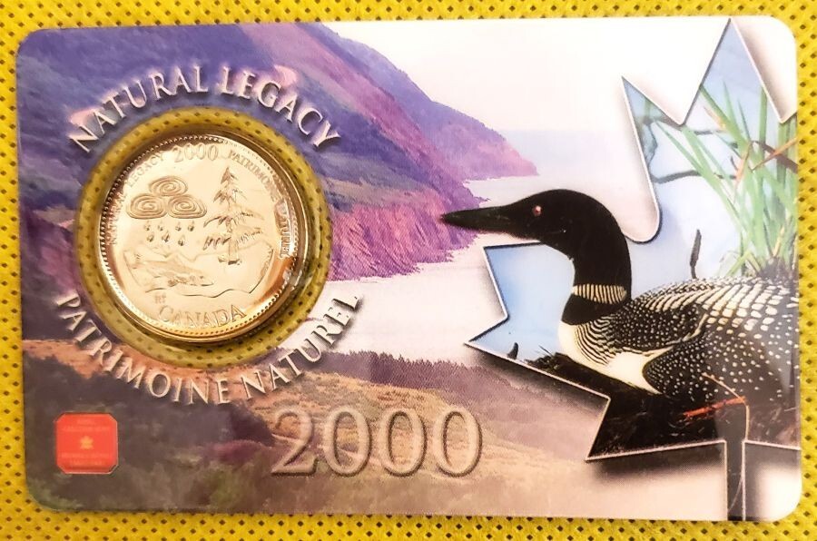 2000 Canada 25 cents coin Natural Legacy Uncirculated