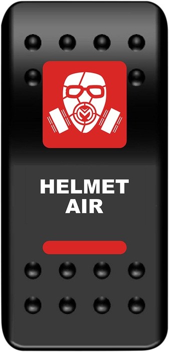 Moose ATV/UTV Helmet Air Accessory Switch Red