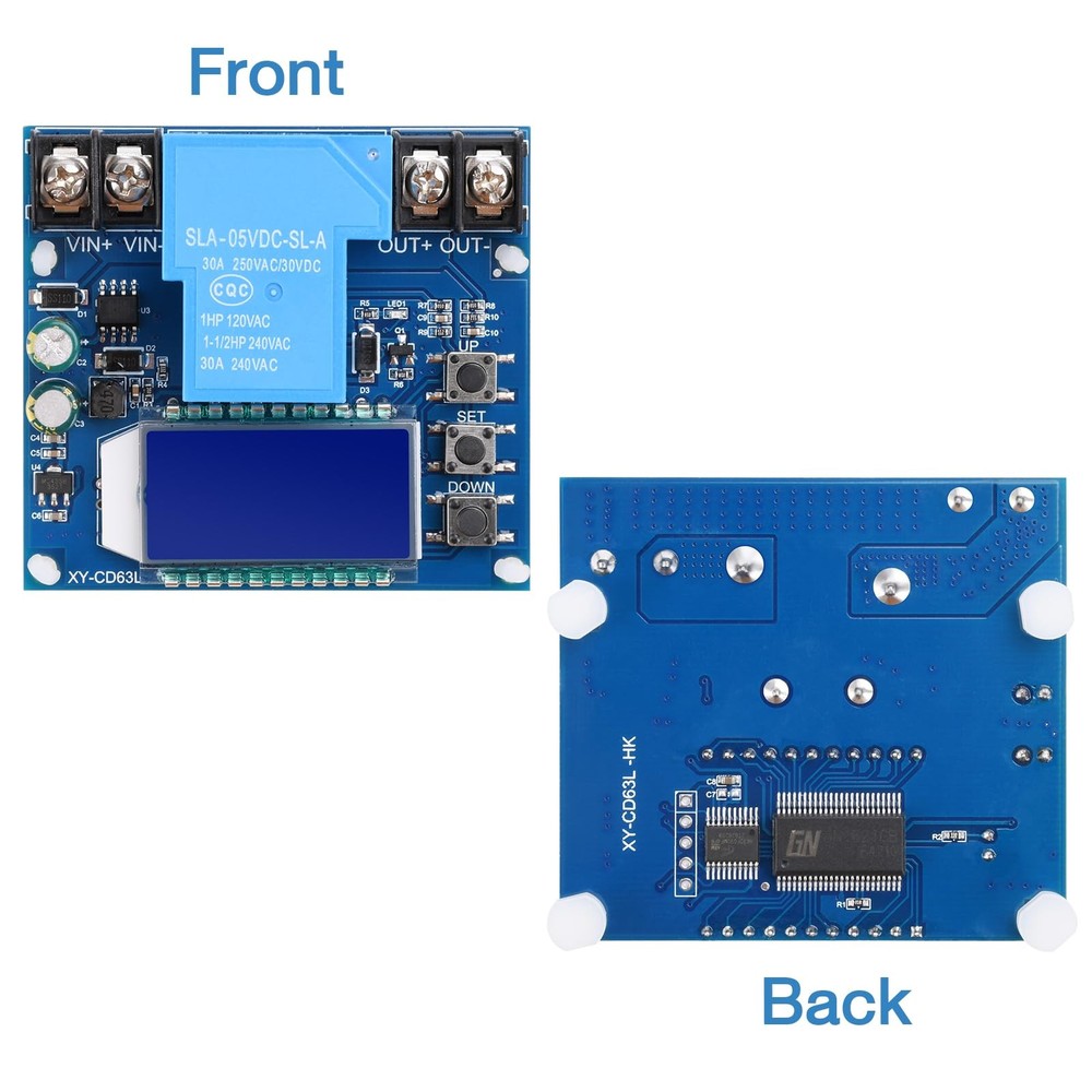 Low Voltage Disconnect Module DC 6-60V 30A Battery Protection with LCD