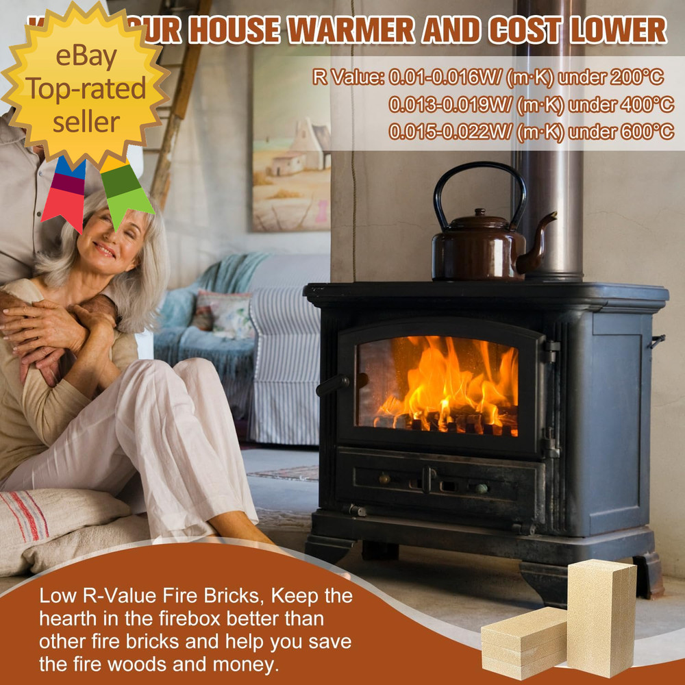 Fire Bricks Firebrick High Temperature Insulated Firebricks for Wood Stoves