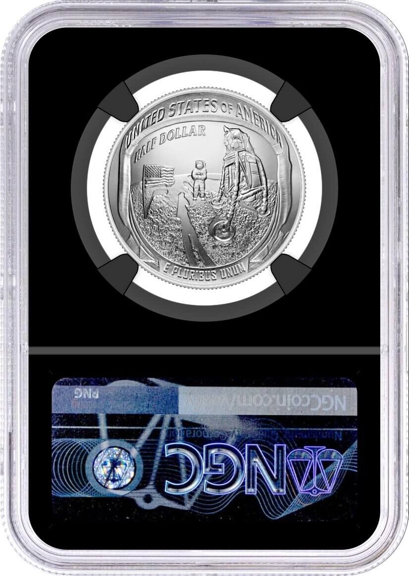 2019 D 50C Apollo 11 50th Anniversary Half Dollar NGC MS70 First Day of Issue