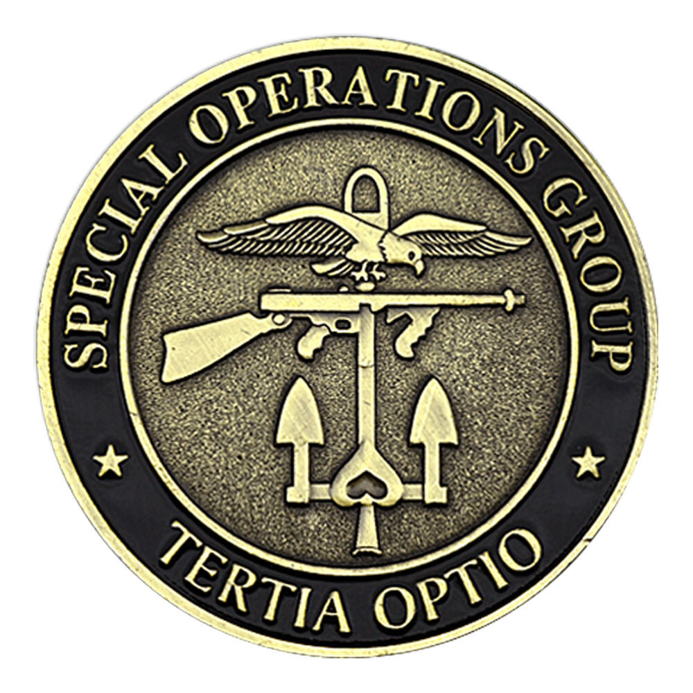 US Special operations group tertia optio Commemorative Challenge Coin
