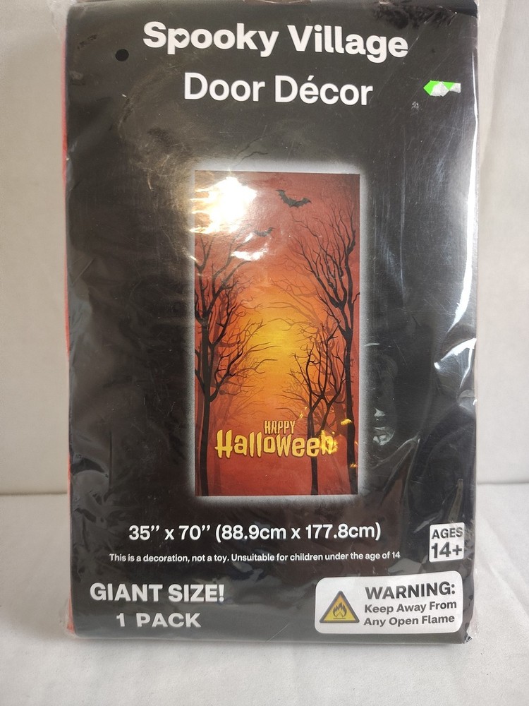 Spooky Village Door Decor