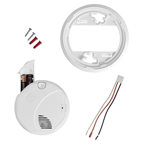 First Alert Interconnect Hardwire Dual Sensor Smoke Alarm with 3-Pack, White