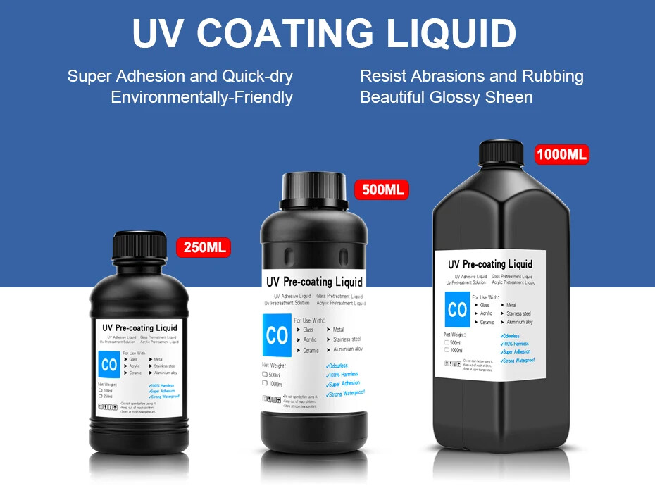 UV Coating Fluid For UV Ink UV Pretreatment Solution For UV Flatbed Printer