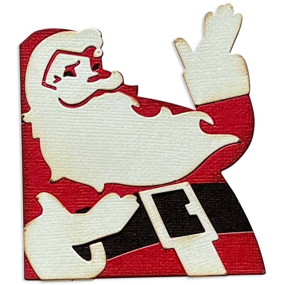 Retro Santa Christmas Sizzix Thinlits Metal Die Set Tim Holtz 666071 NEW!