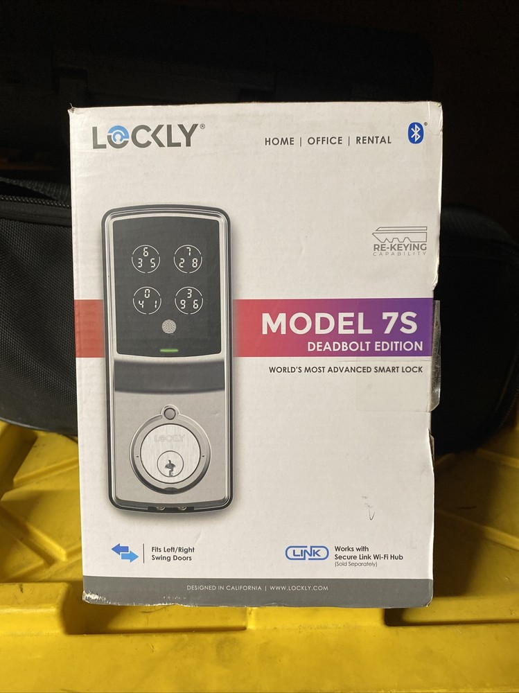 Lockly PGD7S 7S Smart Deadbolt Lock (312810703) - Silver