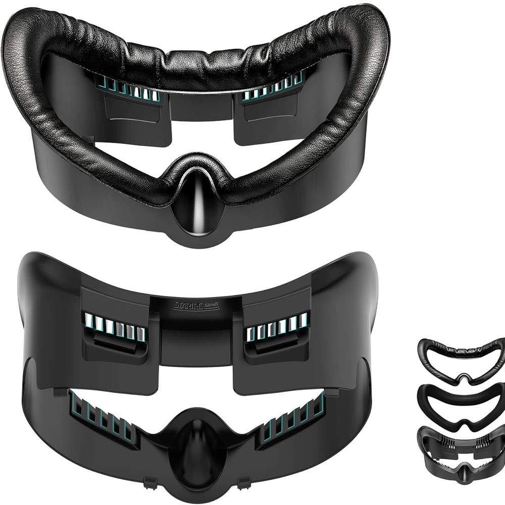 Facial Interface for Meta Quest 3 - Sweat-Proof PU Leather with Air Circulation