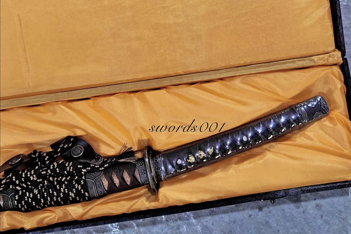 41'' Handmade Japanese Authentic Tachi Sword T10 Steel Clay Tempered Katana