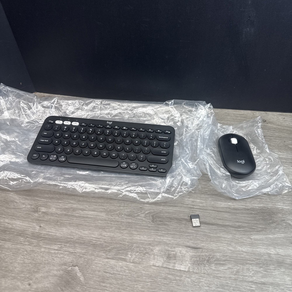 Logitech Pebble 2 Bluetooth Wireless Keyboard and Mouse Tonal Graphite K380s