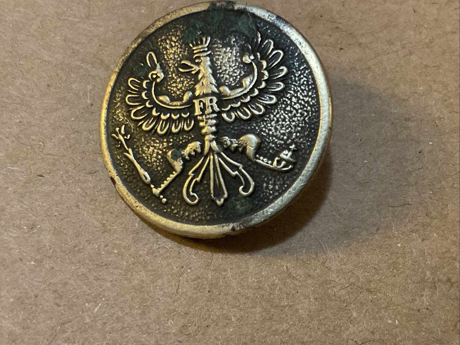 VTG WWI German- Prussian Army NCO 30mm uniform Collar Button