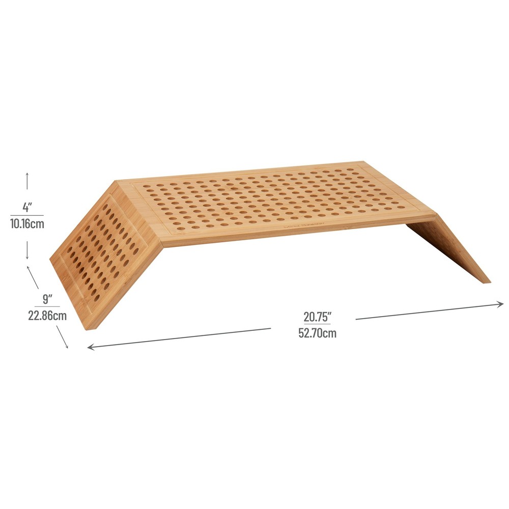 Monitor Stand, Ventilated Laptop Riser, Desktop Organizer, Office, Rayon from...