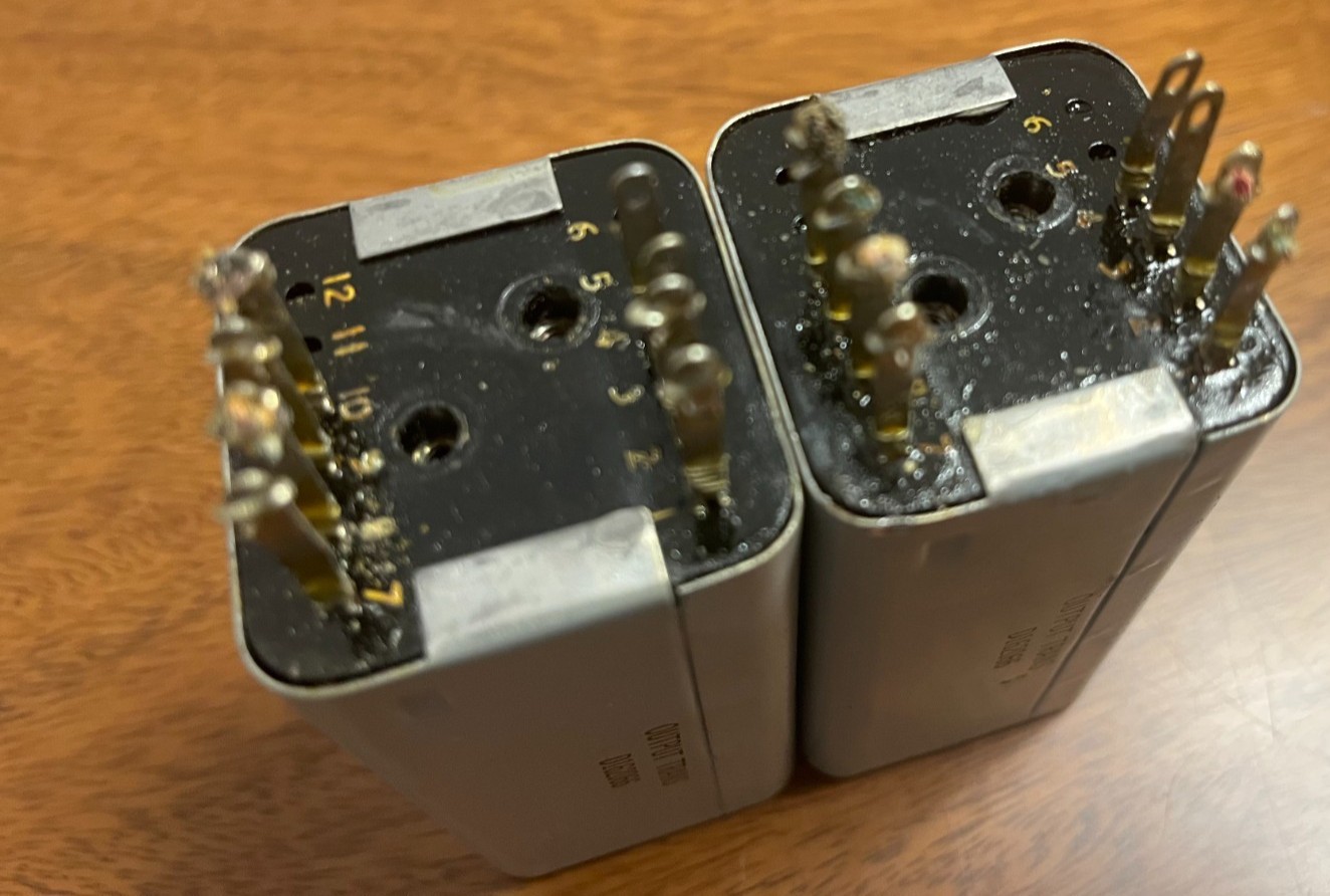 Matched Pair Vintage Western Electric D-162066 = 500A Output Transformers