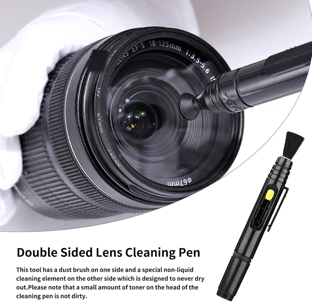 Professional DSLR Camera Cleaning Kit with APS-C Cleaning Swabs, Microfiber Clot
