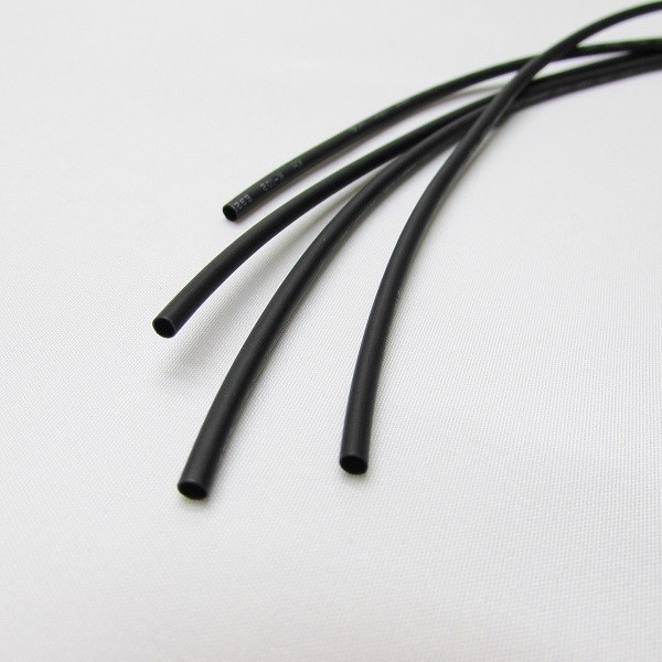 1/16" ID Black Heat Shrink Tube 2:1 ratio wrap (6x9" = 4 ft) inch/feet/to 1.5mm