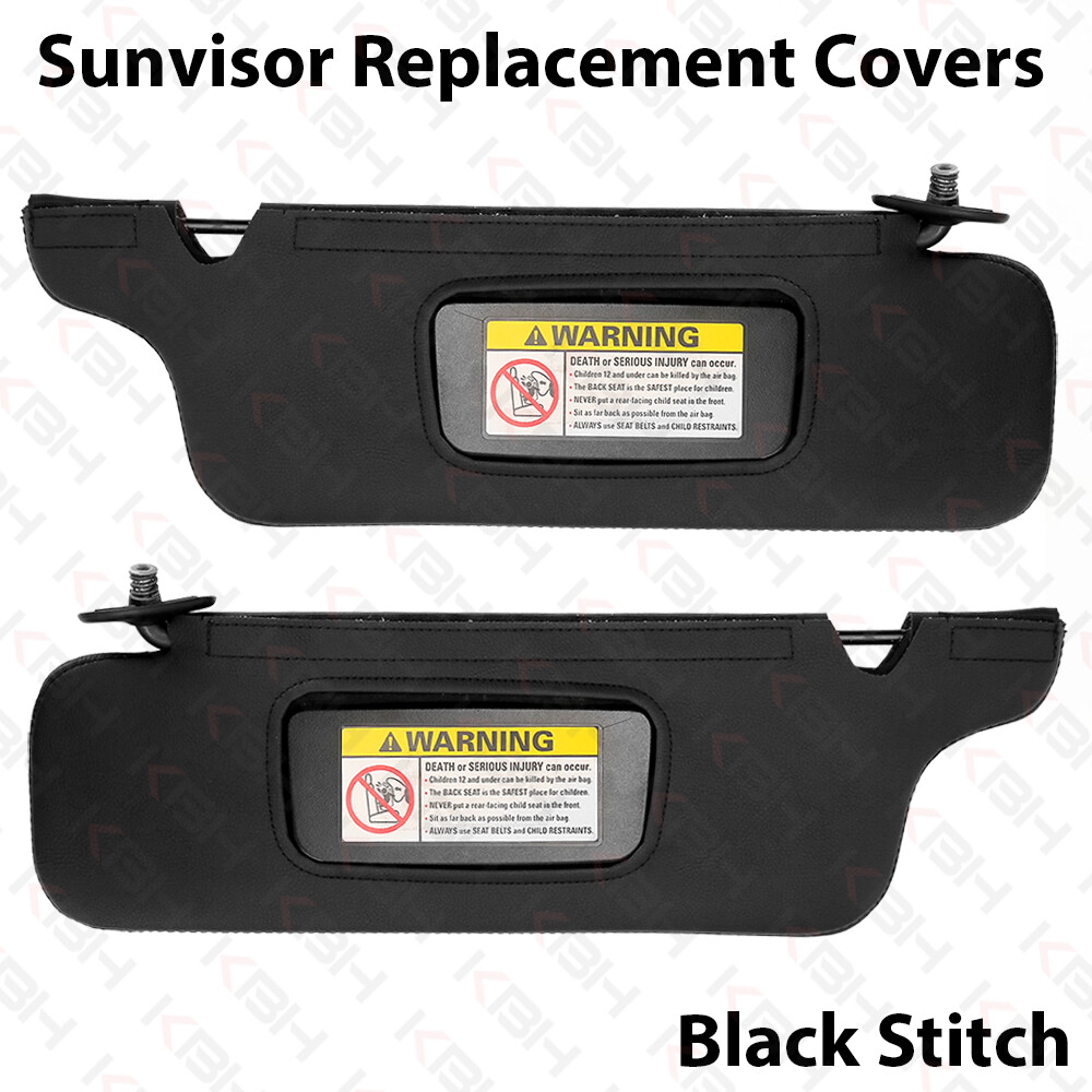 Sun Visor Replacement Cover Driver Passenger Repair For 94-04 Ford Mustang Black