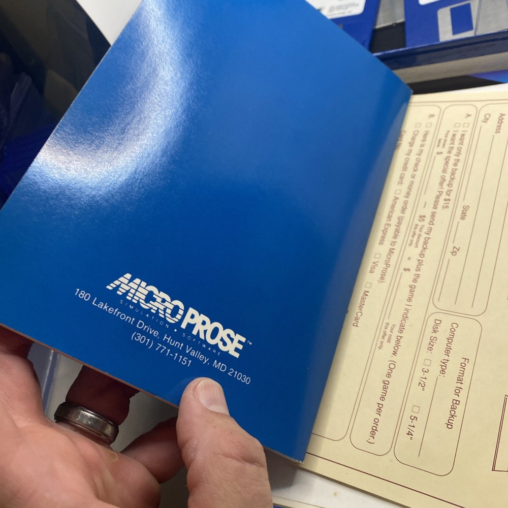 Microprose Classics F15 Strike Eagle II Vintage Software 3 1/2" Disk EUC