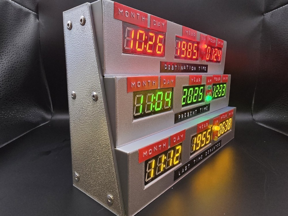 Back to the Future Time Circuit Clock V2 | WiFi or Standalone Smart Clock