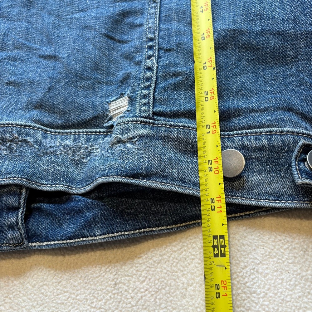 AC/DC Distressed Studded Denim Jacket Sz 2X