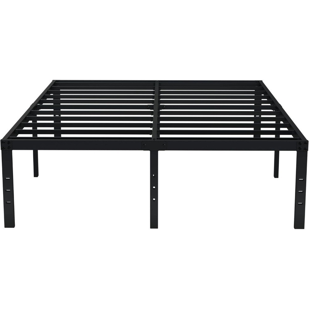 Queen Size 18 Inch Heavy Duty Metal Platform Bed Frame with Storage No Box