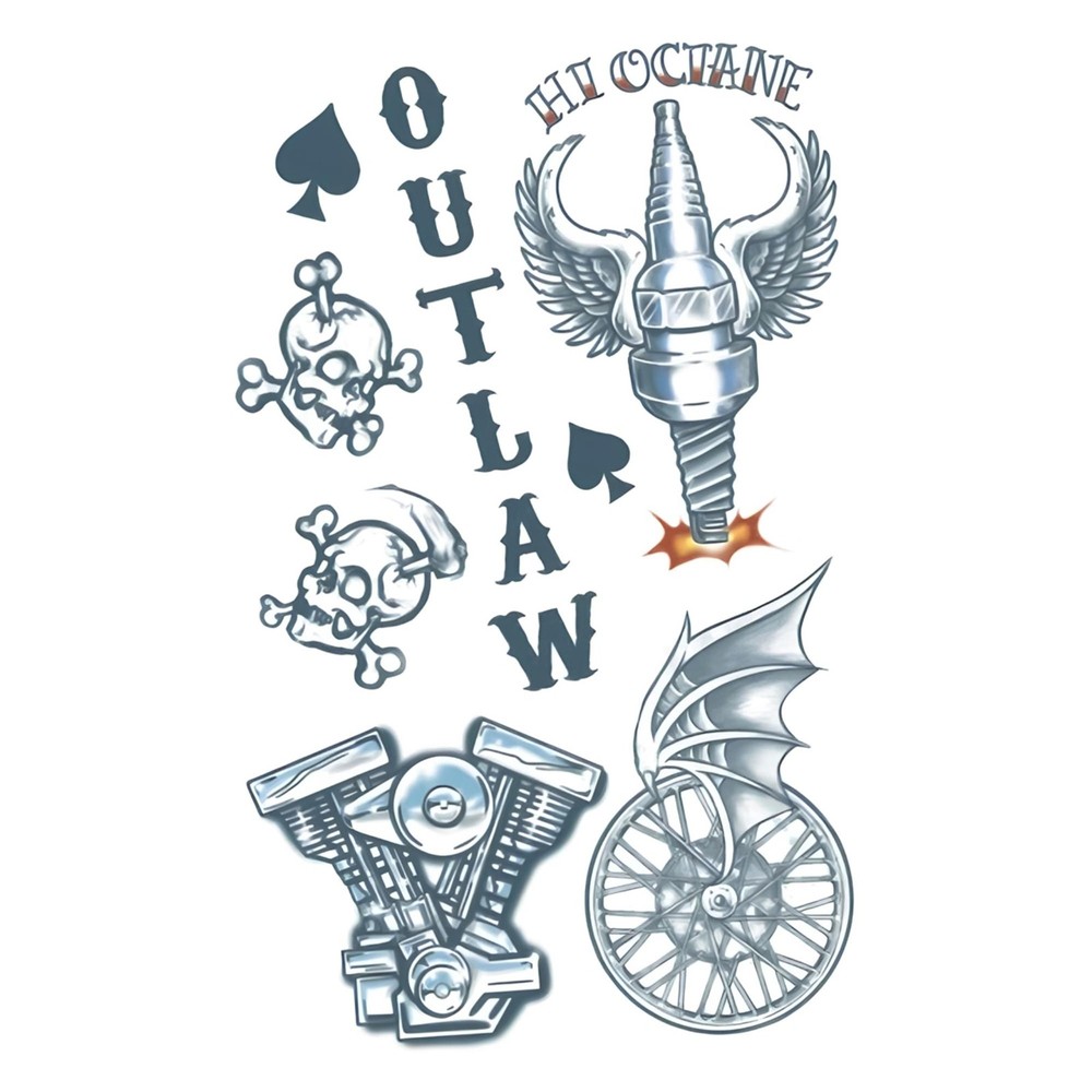 Biker Tattoo Costume Accessory
