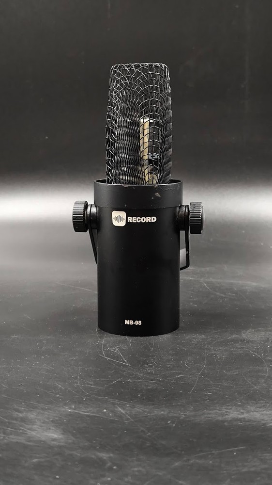 Record MC-82 Microphone Used Working Black