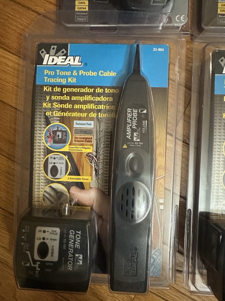 IDEAL: 2 PRO CABLE TRACING KIT & 2 CABLE TESTER