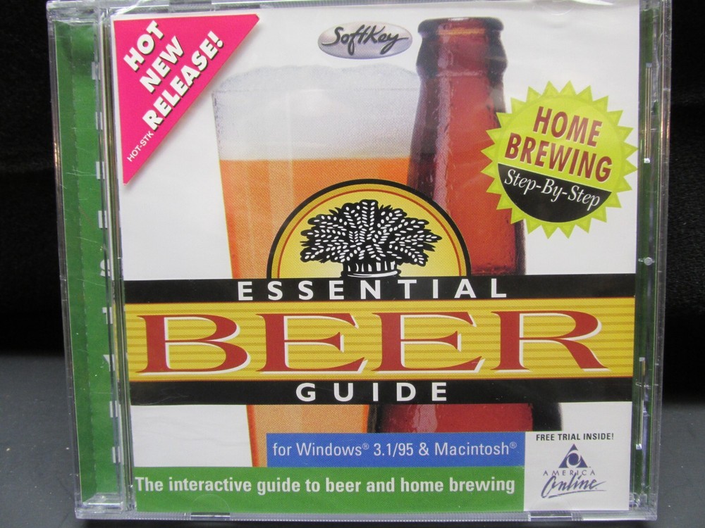 Essential Beer Guide, CD, Windows  3.1 / 95, Mac 7.0 +, Softkey 1997, NISW