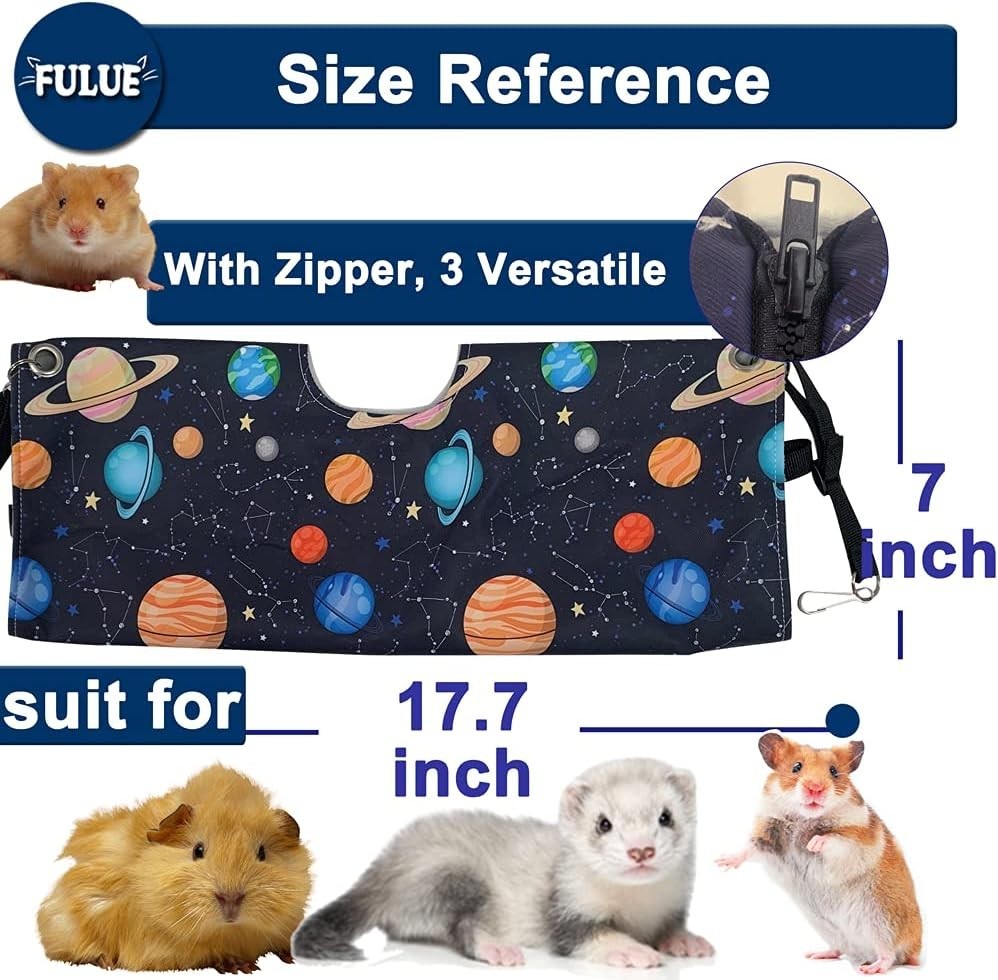 Galaxy Black Ferret Hammock Tent & Tunnel Set - Adjustable & Durable